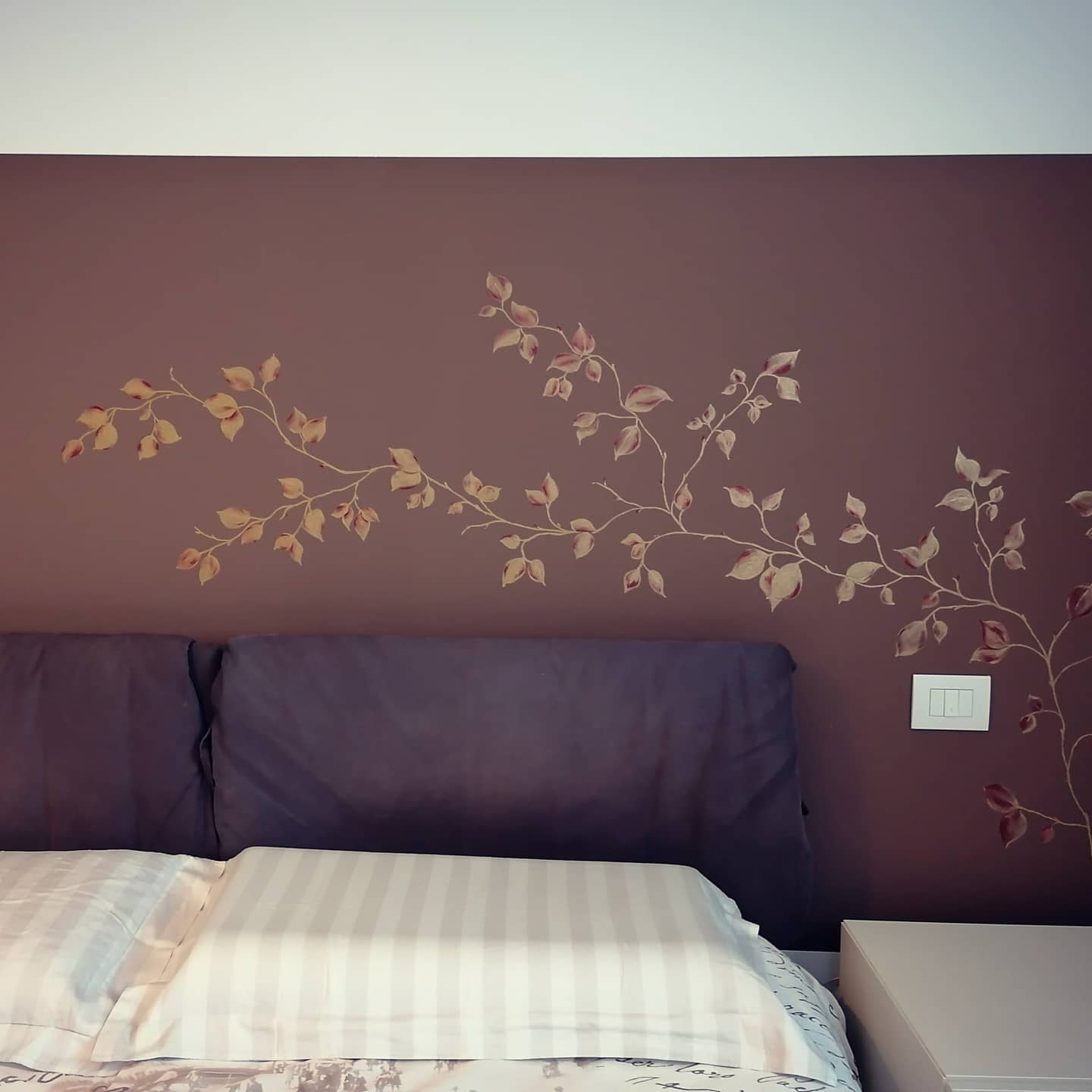 decorazione foglie oro